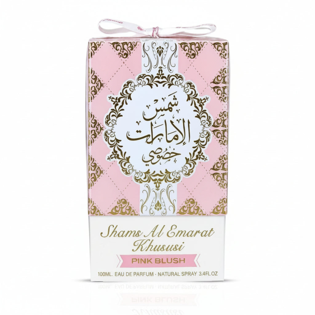 Pink Blush perfume box with raspberry, marshmallow and vanilla notes