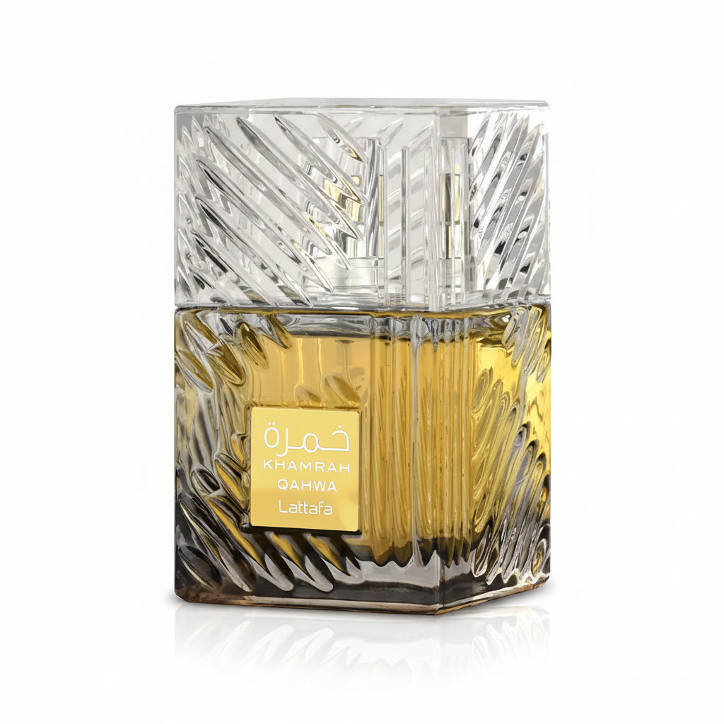 Lattafa Khamrah Qahwa Eau de Parfum 100ml bottle