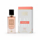 : Lattafa Ana Abiyedh Coral perfume box packaging