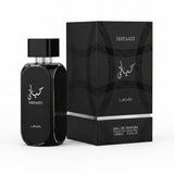 Lattafa Hayaati Black perfume box packaging