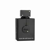 Black perfume bottle labeled 'Art of' with 'club de nuit intense man' on a white background