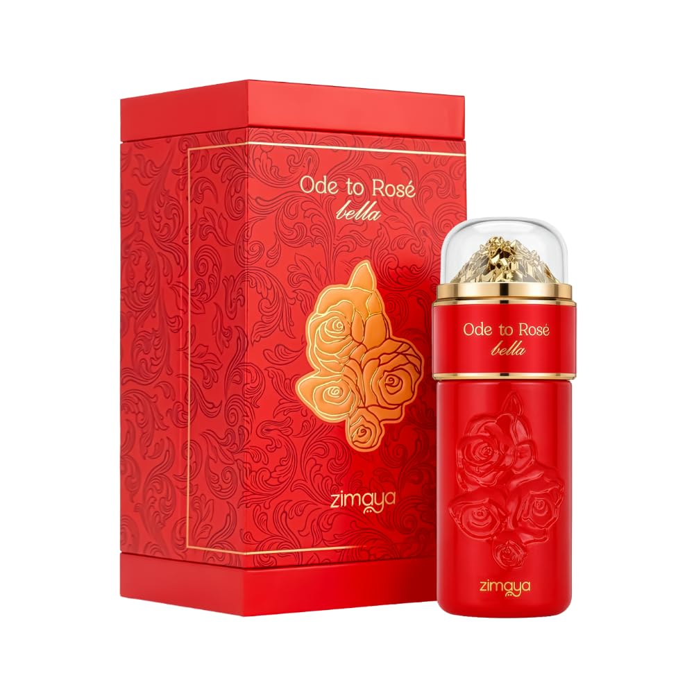 Zimaya Ode To Rose Bella Eau de Parfum 3.4 oz – Cherry Rose Vanilla Perfume for Women
